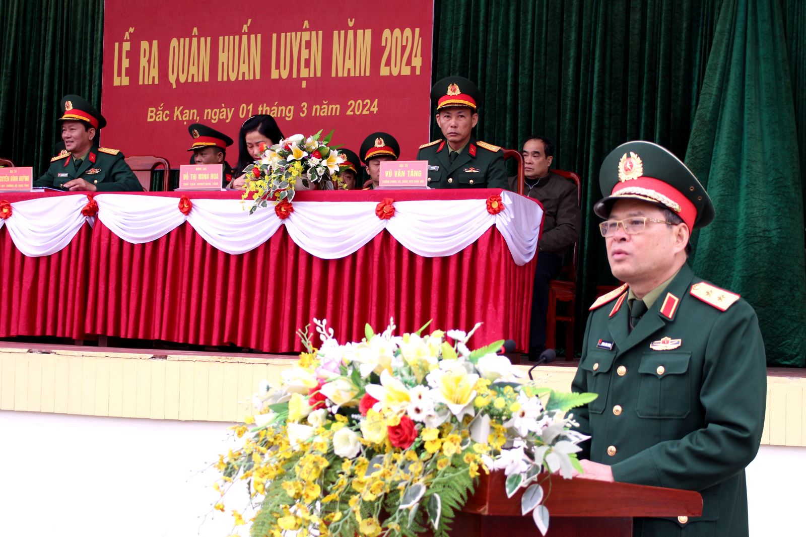 Bộ CHQS tỉnh Bắc Kạn tổ chức lễ ra quân huấn luyện năm 2024